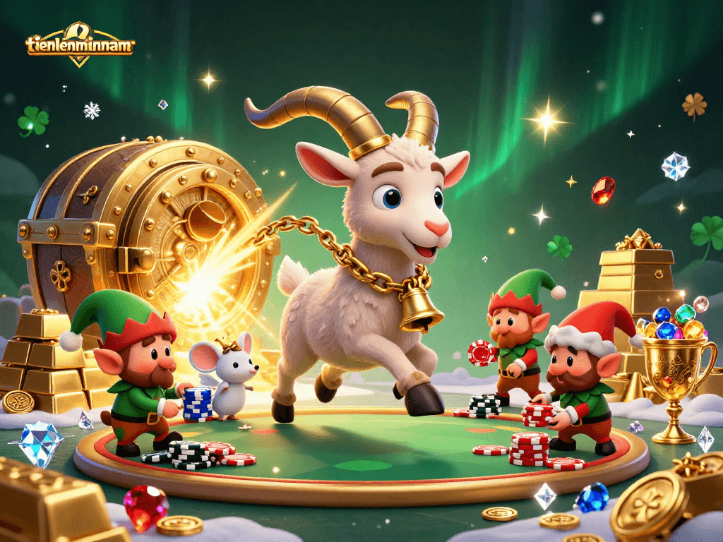 Experience the thrills of tienlenmiennam in this vibrant casino scene filled with excitement.