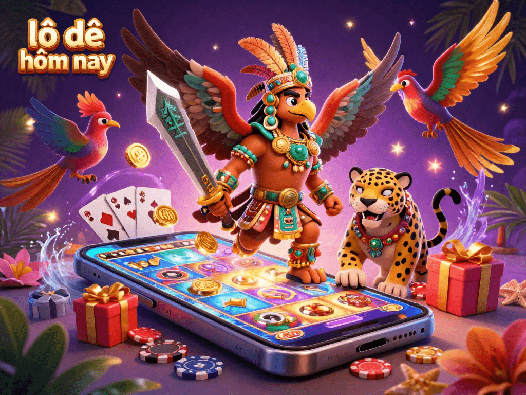 Experience the thrill of lô đề hôm nay with vibrant gaming visuals and captivating characters.