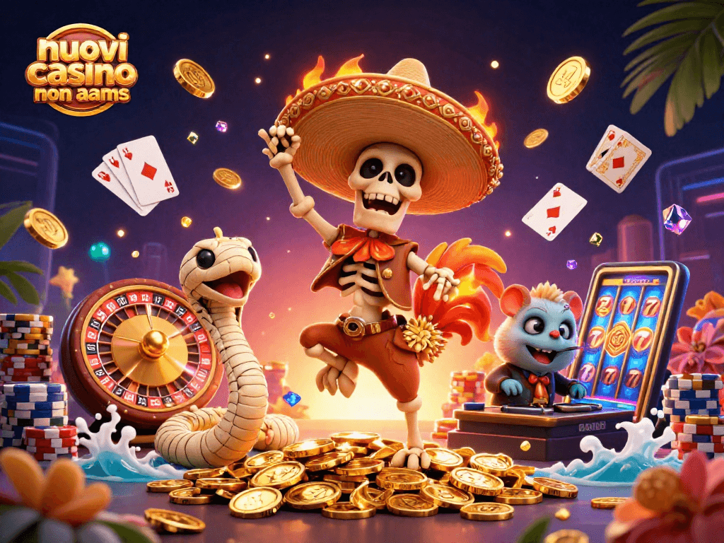 I nuovi casino non AAMS offrono avventure emozionanti con il nostro scheletro mariachi che balla su una montagna di monete dorate.