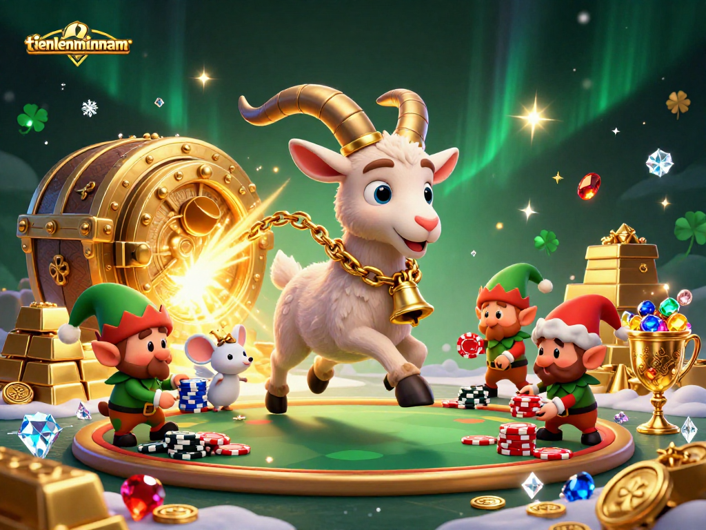 Experience the thrills of tienlenmiennam in this vibrant casino scene filled with excitement.