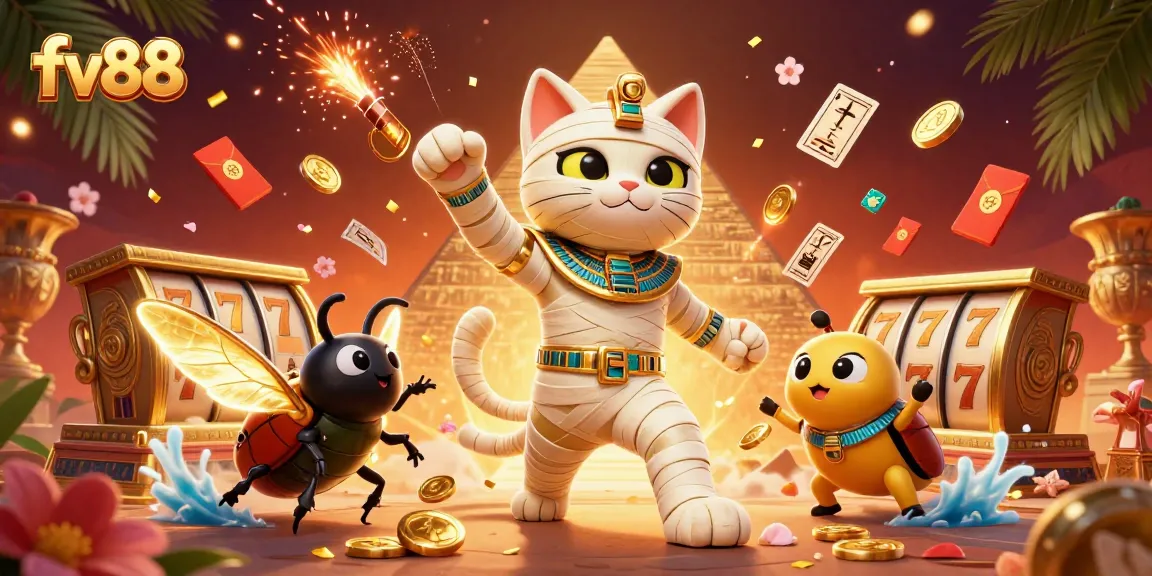 Experience thrilling gameplay at fv88 with the mummy cat and dynamic casino elements bringing excitement to life.