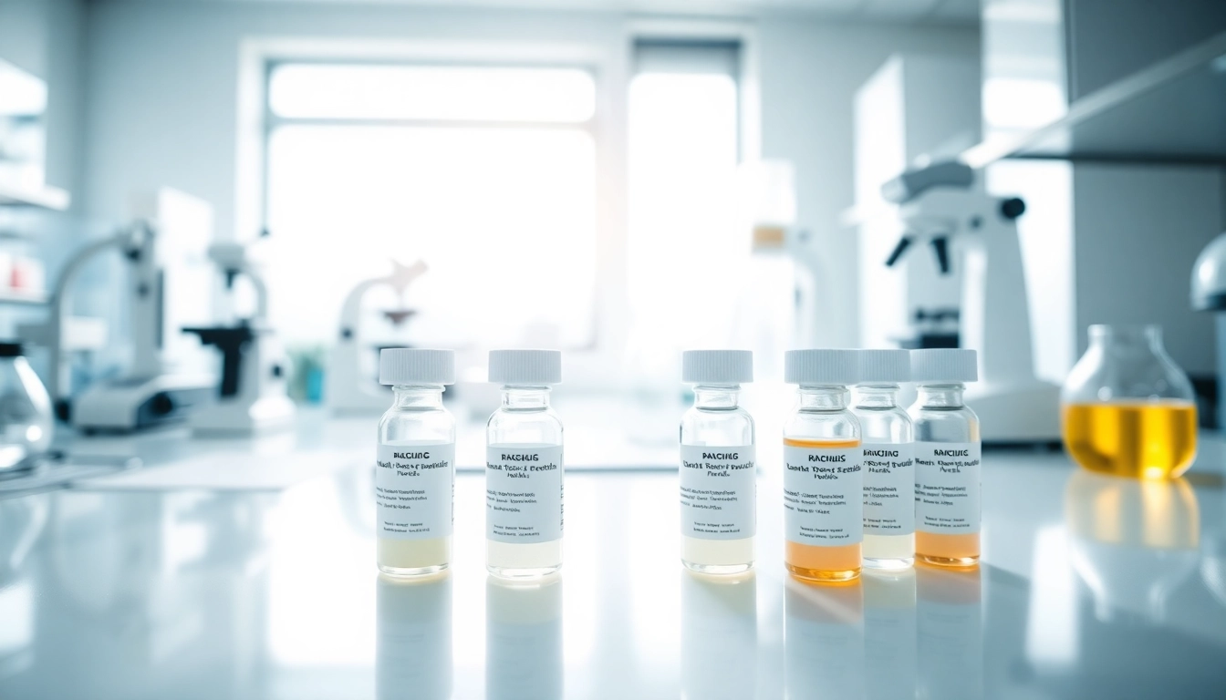 Showcasing COA tested peptides in a professional lab setting, highlighting quality and precision.