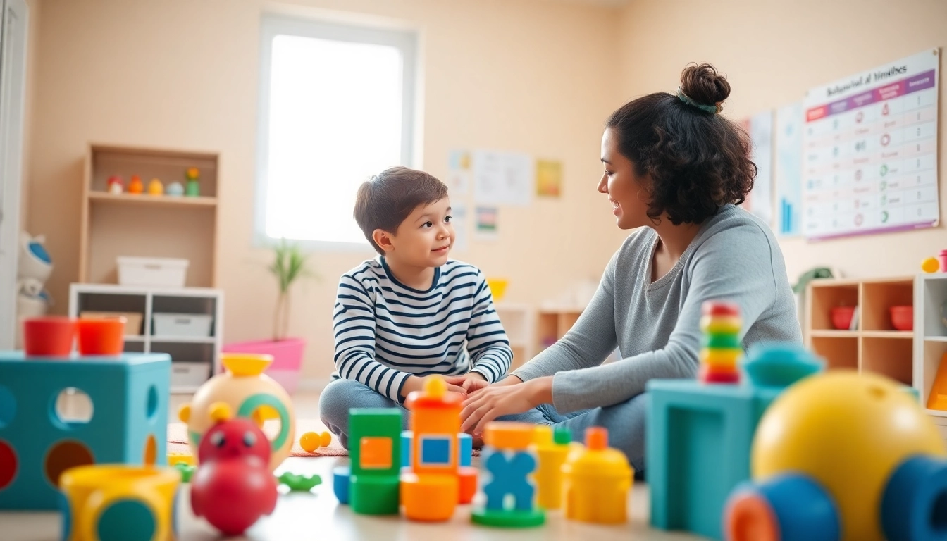 Children receiving ABA therapy in Troy with a therapist in a bright, supportive environment.