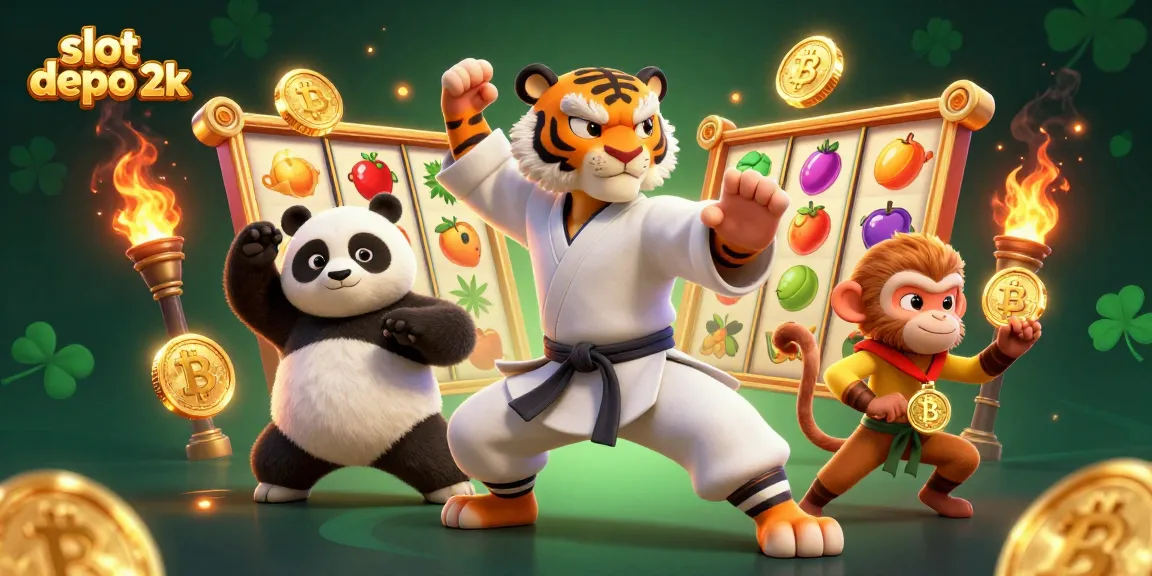 Gambarkan slot depo 2k dengan penyajian kasino 3D yang dinamis dan karakter menarik.