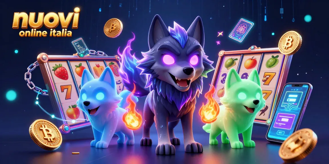 Scopri i nuovi casino online in Italia con questa straordinaria illustrazione di casinò digitali e monete crypto.