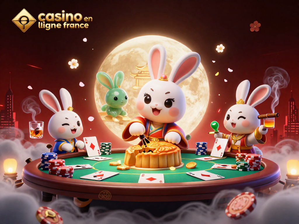 Jouer et gagner sur un casino en ligne France avec des jetons de poker et des décorations dynamiques.
