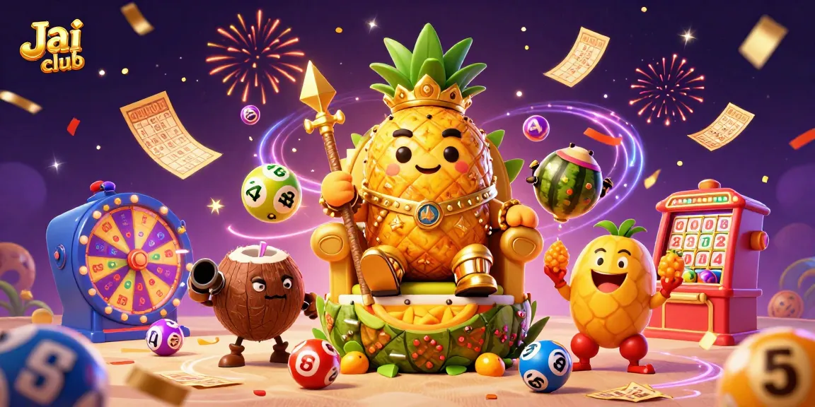 Join the Jai club adventure with a vibrant lottery scene filled with excitement and prizes.