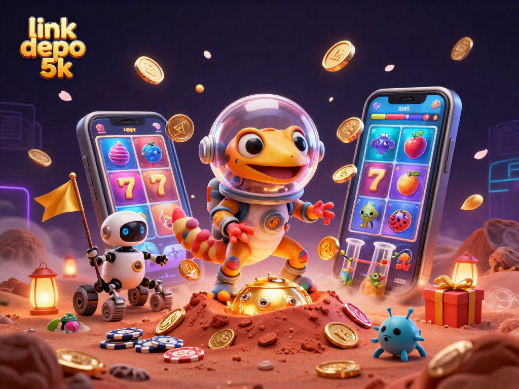 Spin into excitement with link depo 5k in this vibrant Martian casino adventure.