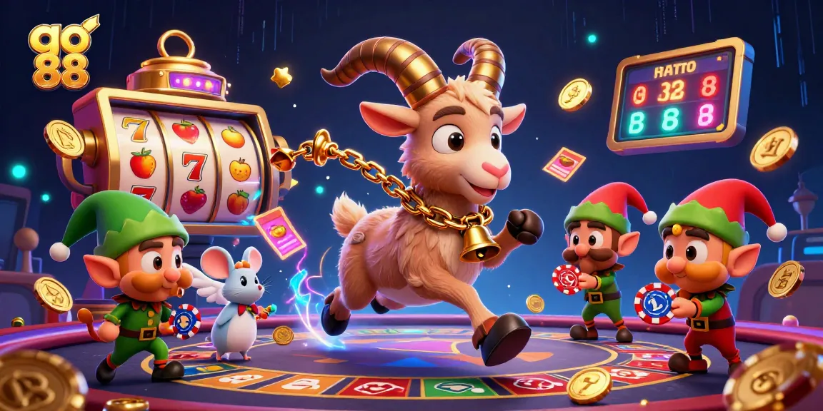 Engage in lively gaming with go 88, where a festive Krampus leads a thrilling holiday-horror casino scene.