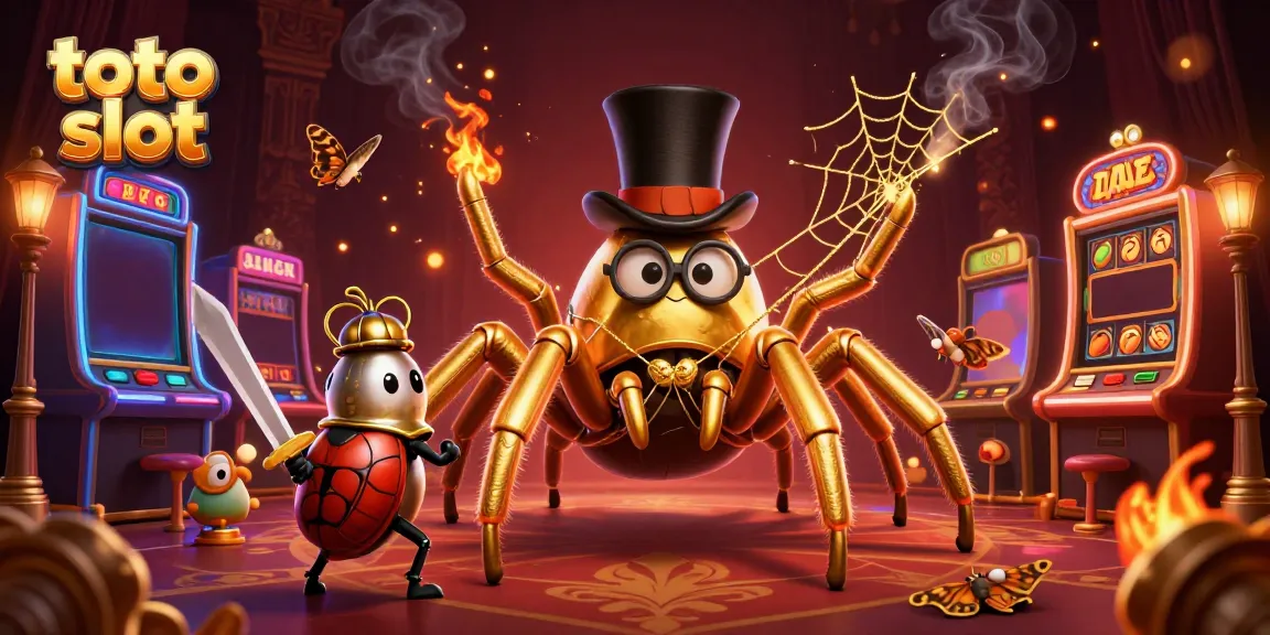 Menangkan jackpot di toto slot dengan grafis 3D menarik yang menampilkan karakter unik dan mesin slot berkilau.