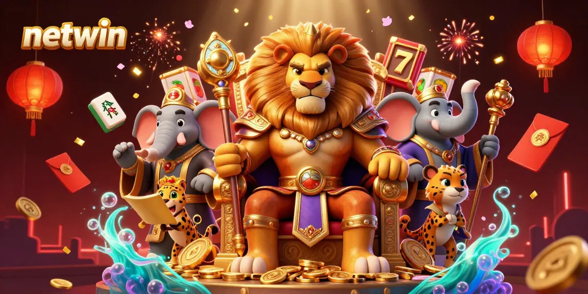 Engage with the netwin online casino experience surrounded by dynamic gaming elements and vibrant characters.