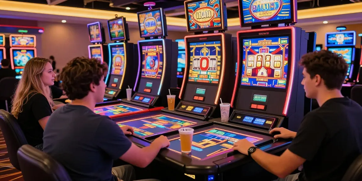Exciting slot mpo gaming scene in a modern online casino with vibrant players engaged.