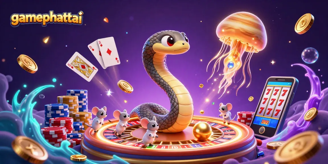 Engage with the exciting gamephattai experience featuring a 3D roulette scene with vibrant illustrations.