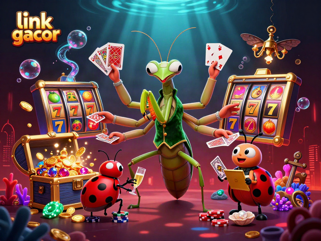 Experience winning moments with link gacor in this vibrant 3D casino scene filled with action and excitement.