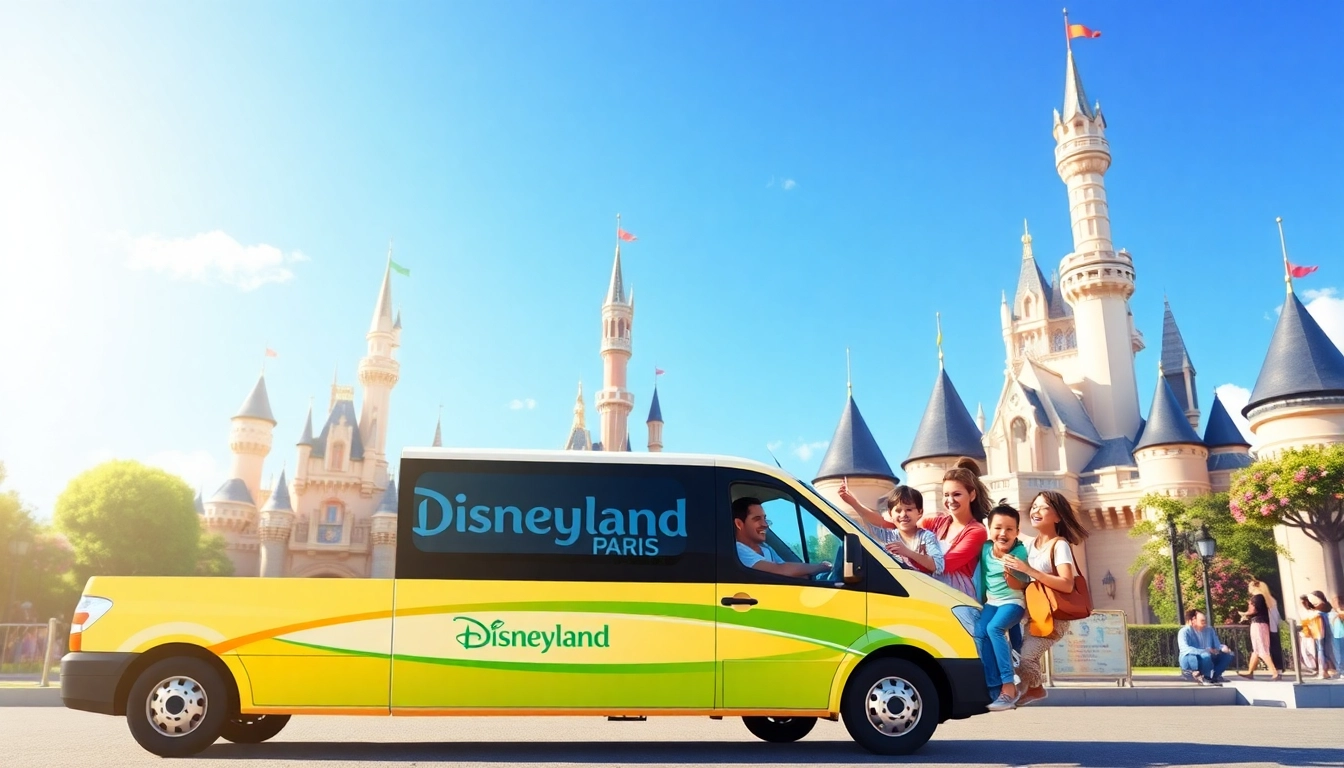 Experience a smooth Beauvais Airport to Disney Transfer with a family excitedly on their journey.