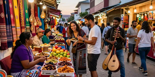 Experience the joy of local culture and taste as you visit here in vibrant street markets.