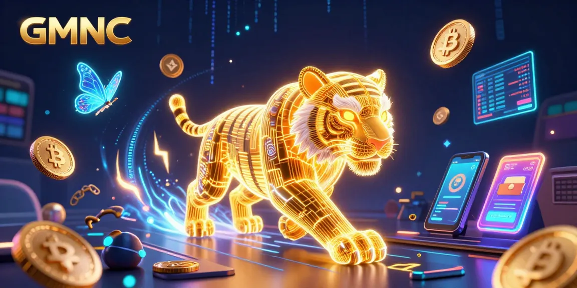 Experience thrilling online gaming excitement with GMNC's vibrant digital casino scene featuring high-tech elements.