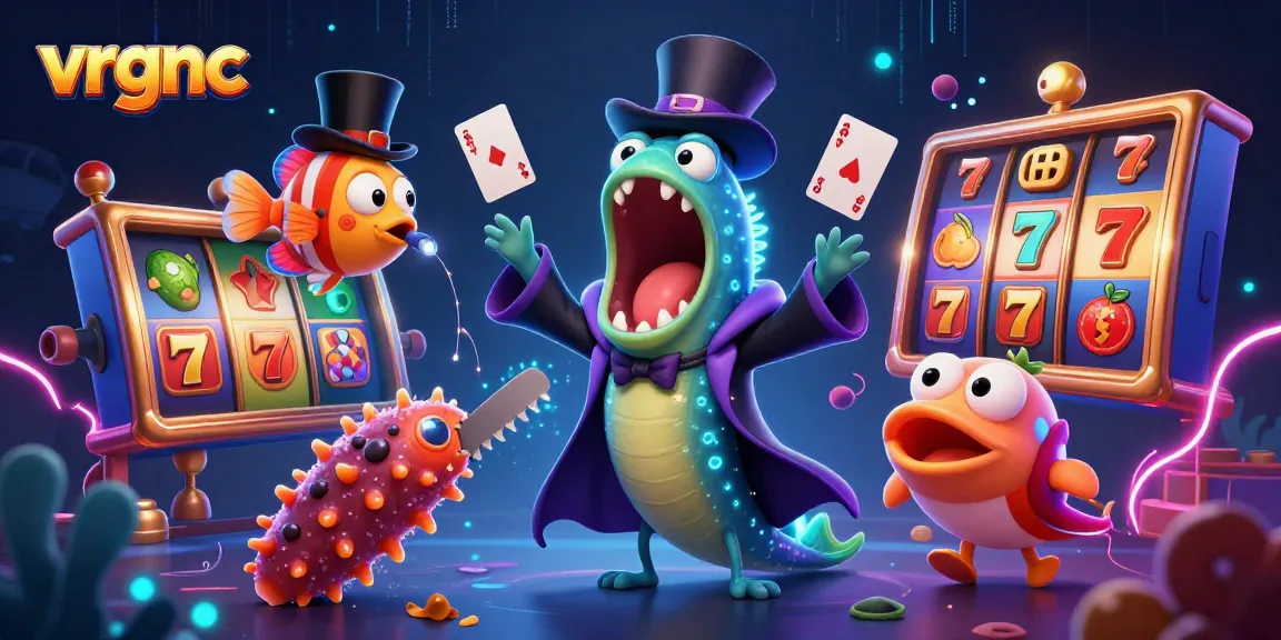 Experience thrilling slots action with vrgnc's vibrant 3D characters in a magical casino world.