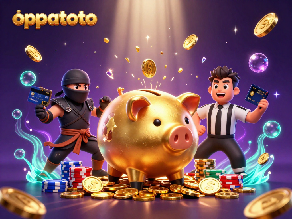 Experience the excitement of oppatoto with vibrant characters and dynamic casino gaming elements.