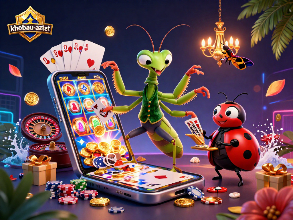 Experience the excitement of khobau-aztec with dynamic characters and vibrant gaming elements.