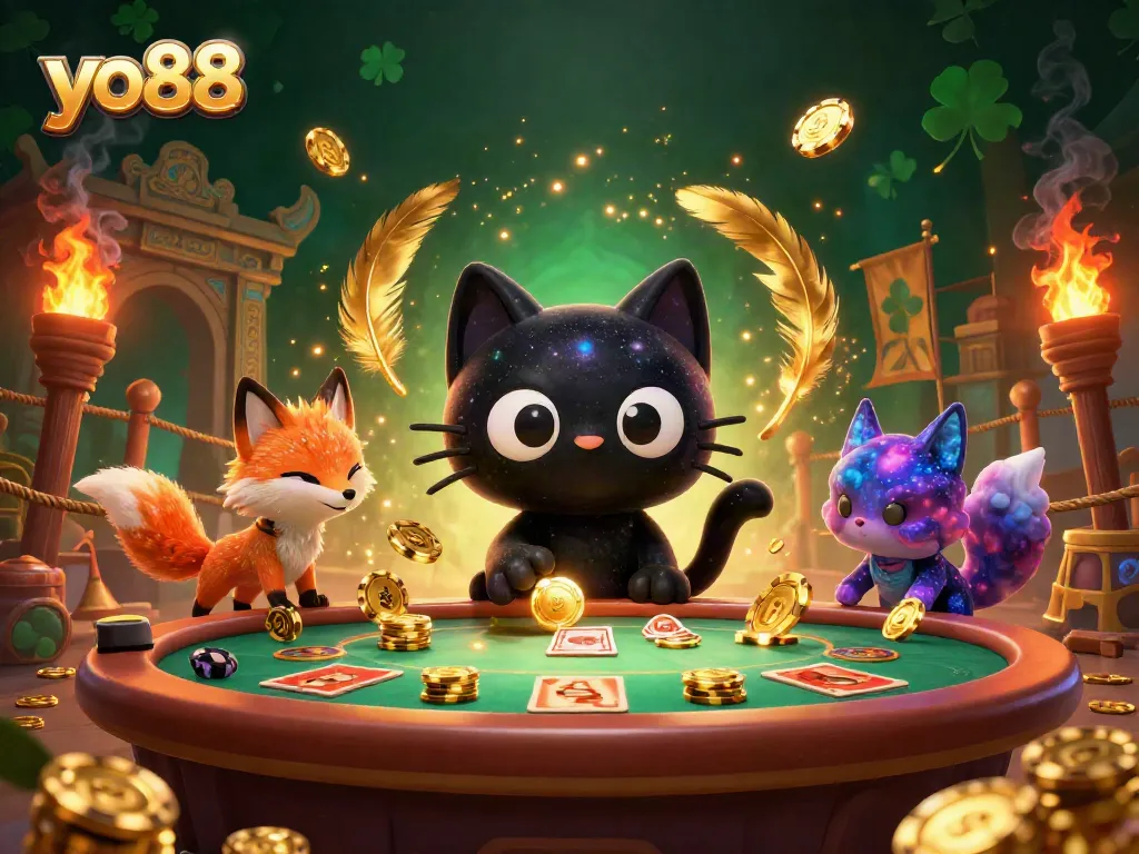 Experience thrilling gameplay at yo88 as the black hole cat draws in legendary winnings and colorful companions.
