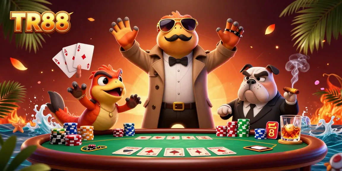 Catch the raptors in a trench coat at the VIP lounge of TR88, surrounded by poker excitement.