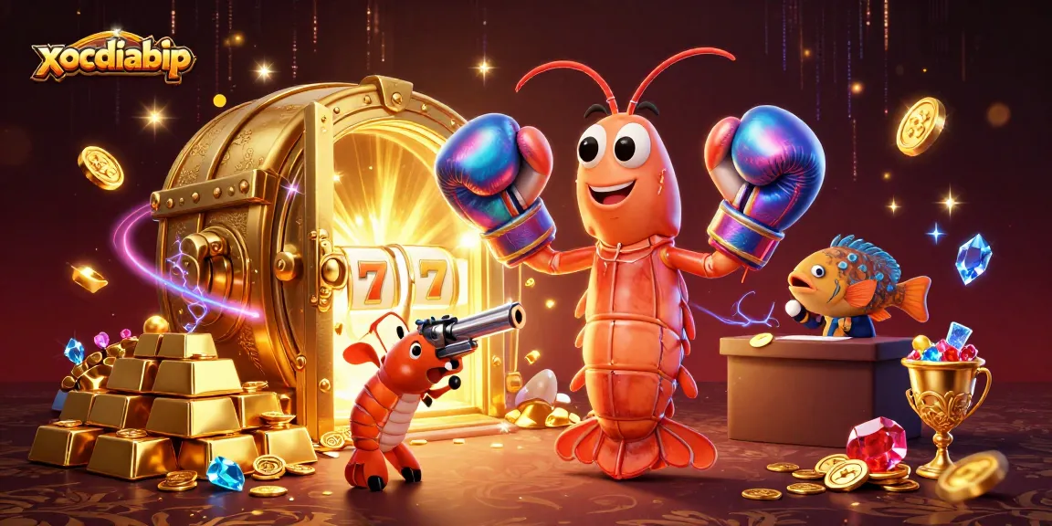 xocdiabip showcases thrilling slot action with vibrant characters in a dazzling casino scene.
