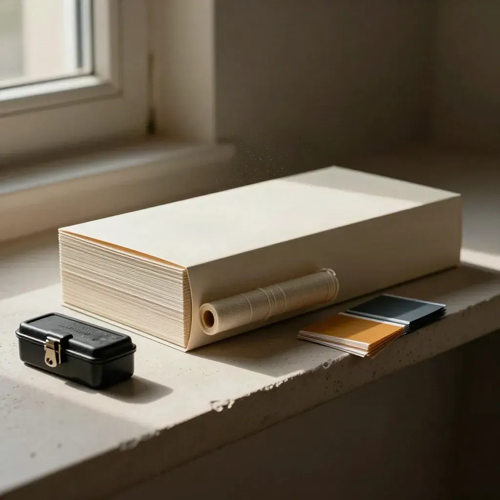 Rollout kit on a plaster shelf with practice modules, tabs and a compact tool case.