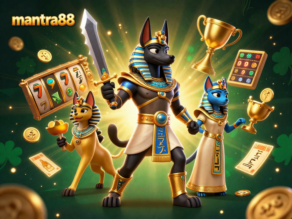 Experience thrilling gameplay with mantra88, featuring rich slot elements and dynamic characters.