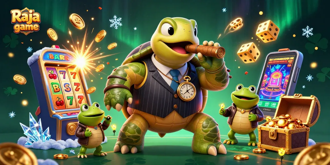 Experience thrilling wins in the Raja game, featuring animated characters and jackpot symbols.