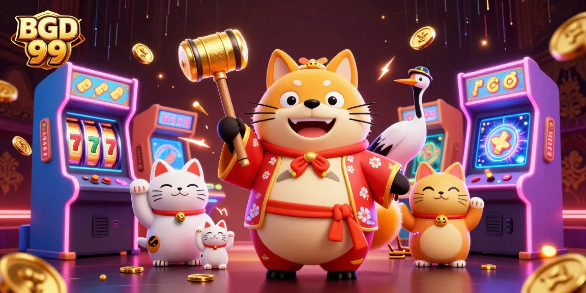 Engage in thrilling gameplay with BGD 99 as cheerful tanuki and friends animate the online casino.