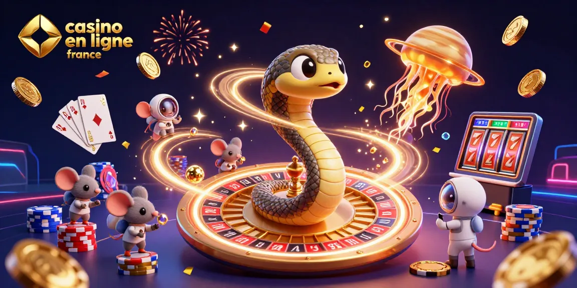 Faire des paris avec le casino en ligne France, illustration dynamique de personnages ludiques et éléments de jeu.