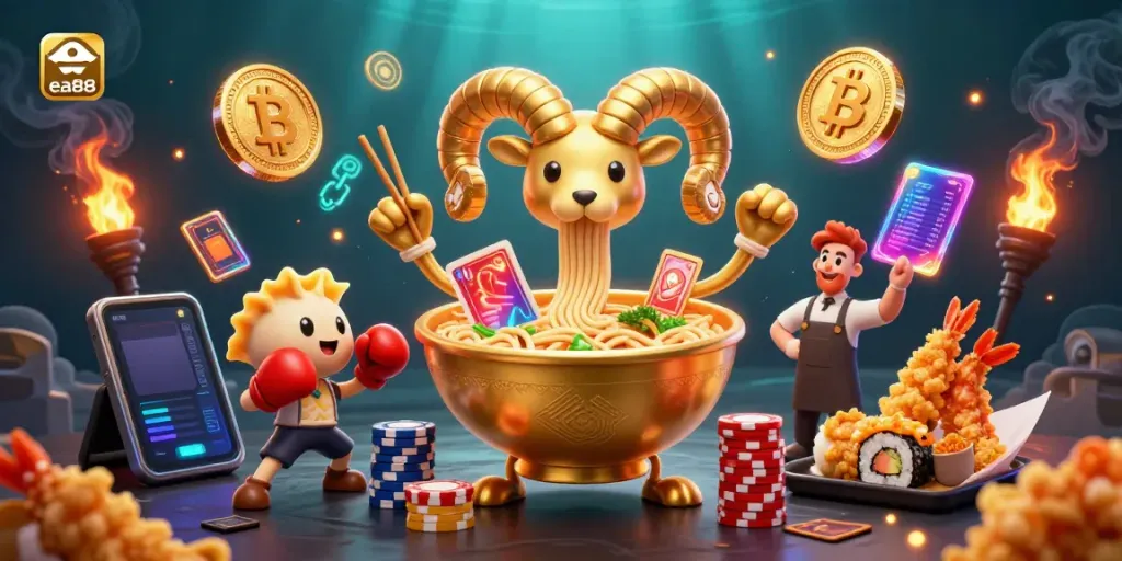 ea88 tham gia vào thế giới cá cược với những thẻ bài và chip tiền trong một bữa tiệc casino sôi động