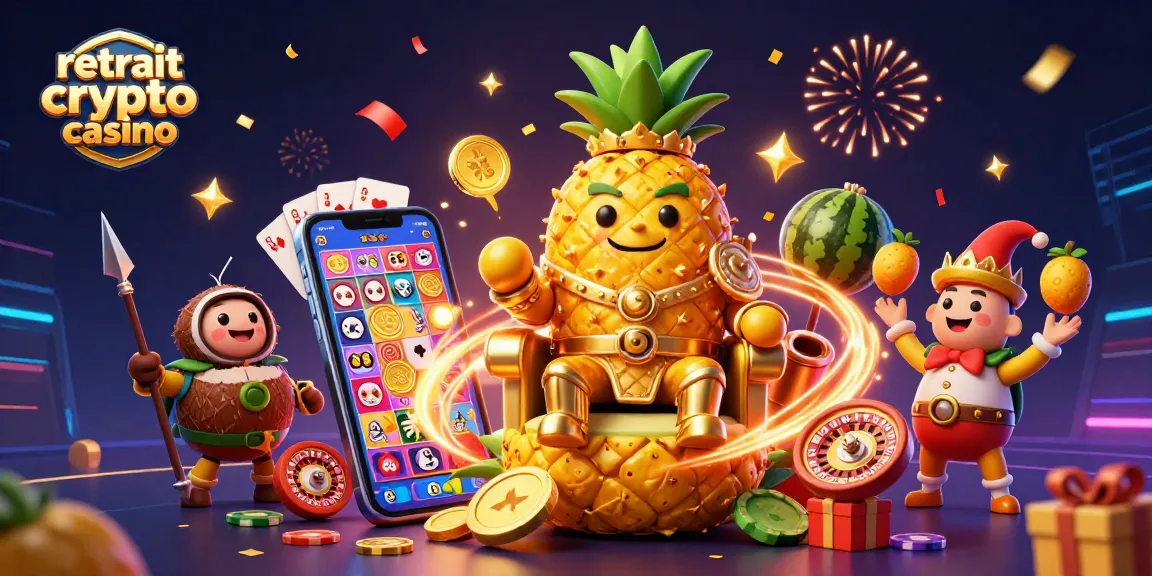 Retrait crypto casino : Le roi ananas et ses gardes profitent des jeux d'argent