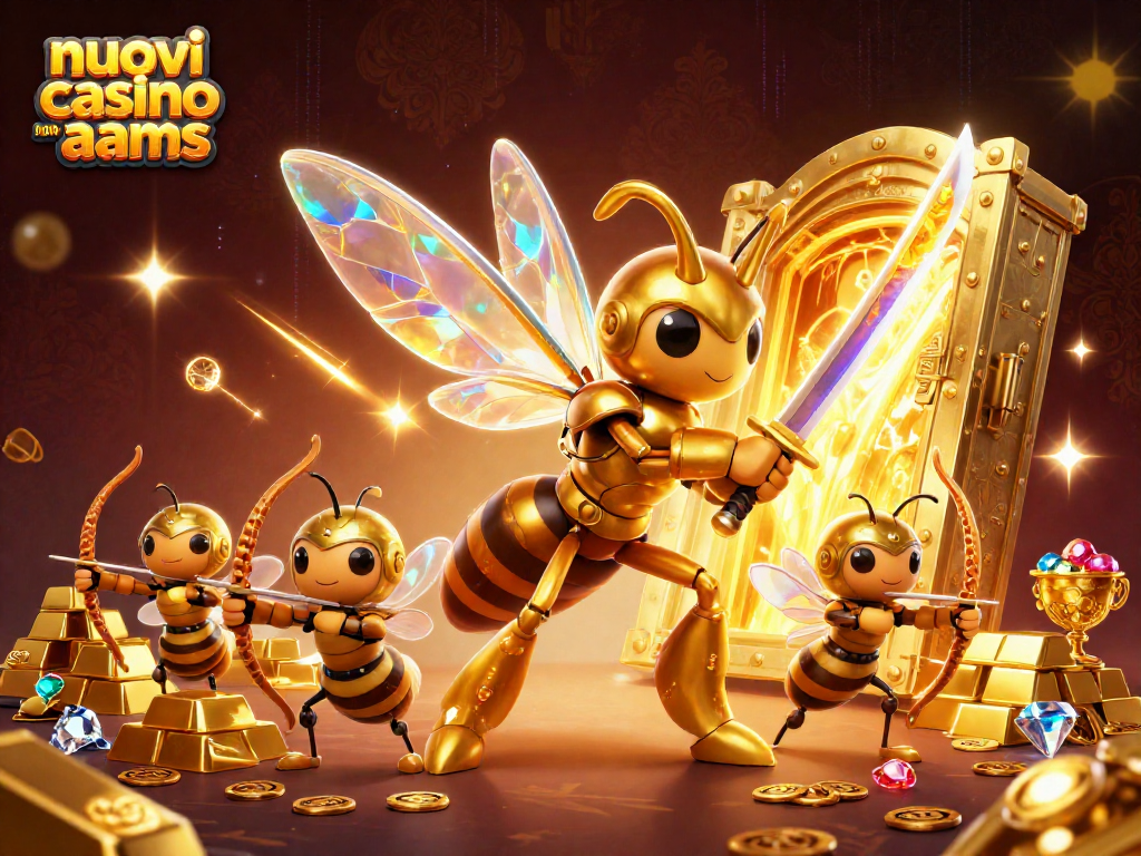 Scopri i nuovi casino non AAMS con un'illustrazione dinamica di avventure e tesori.