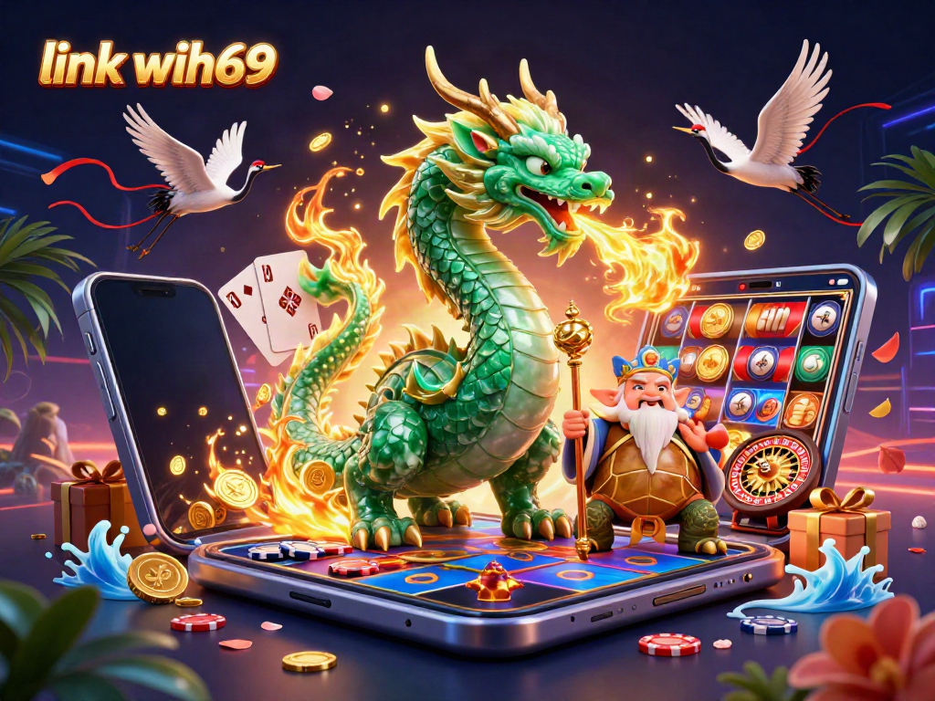 Menggenggam link wih69, naga zamrud menjadikan permainan slot online lebih menarik melalui desain bulu-bulu berwarna emas dan efek visual lainnya.
