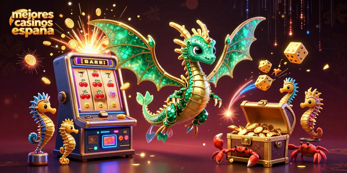 Gana en los mejores casinos en España con tragamonedas emocionantes y un dragón marino en acción.