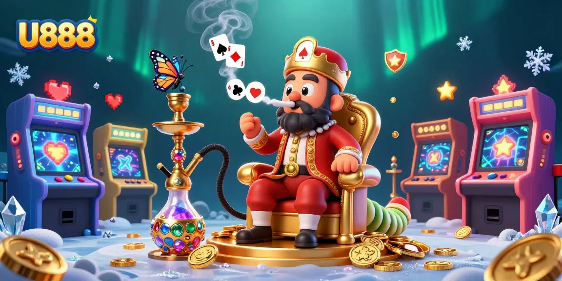 Experience U888 with vibrant casino-themed 3D illustration highlighting engaging gaming elements.