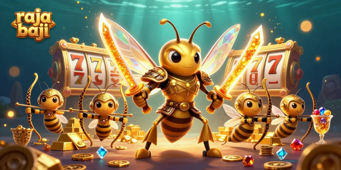 Engage in thrilling gameplay with the raja baji slot scene, showcasing vibrant characters and dazzling treasures.