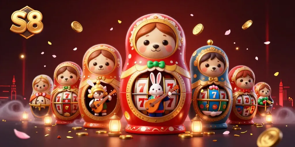 Engage with the vibrant S8 online casino world filled with colorful characters and exciting gaming elements.