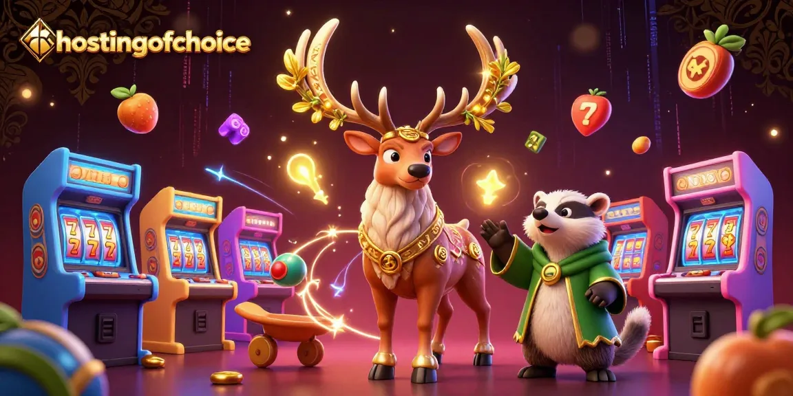 Engage with hostingofchoice's unique casino experience featuring mystical characters and vibrant game elements.
