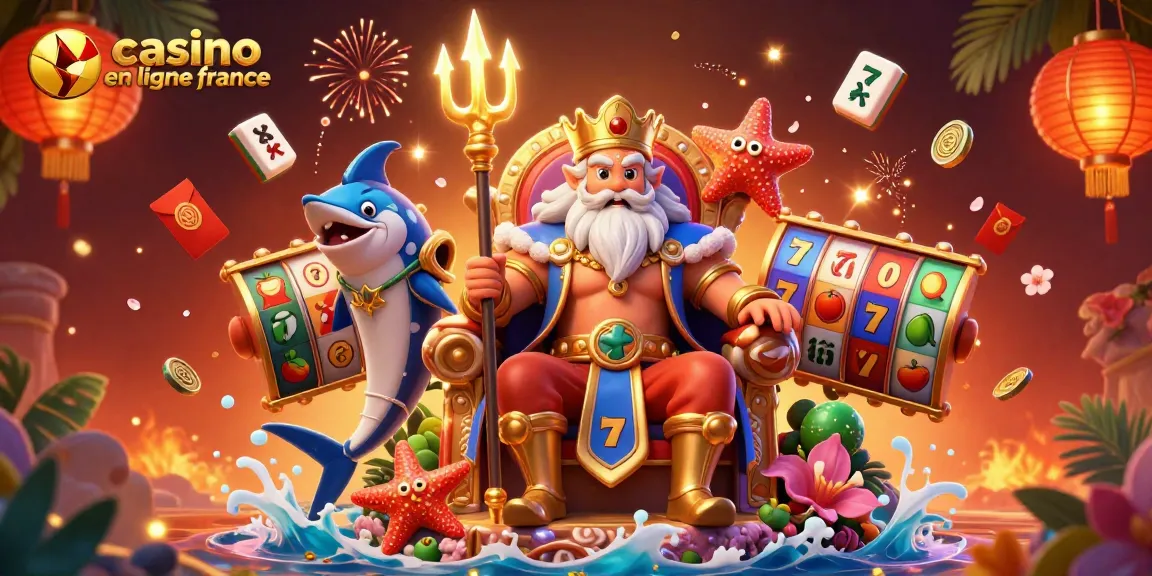 Jouez à casino en ligne France avec le roi Neptune et des éléments de jeu captivants.
