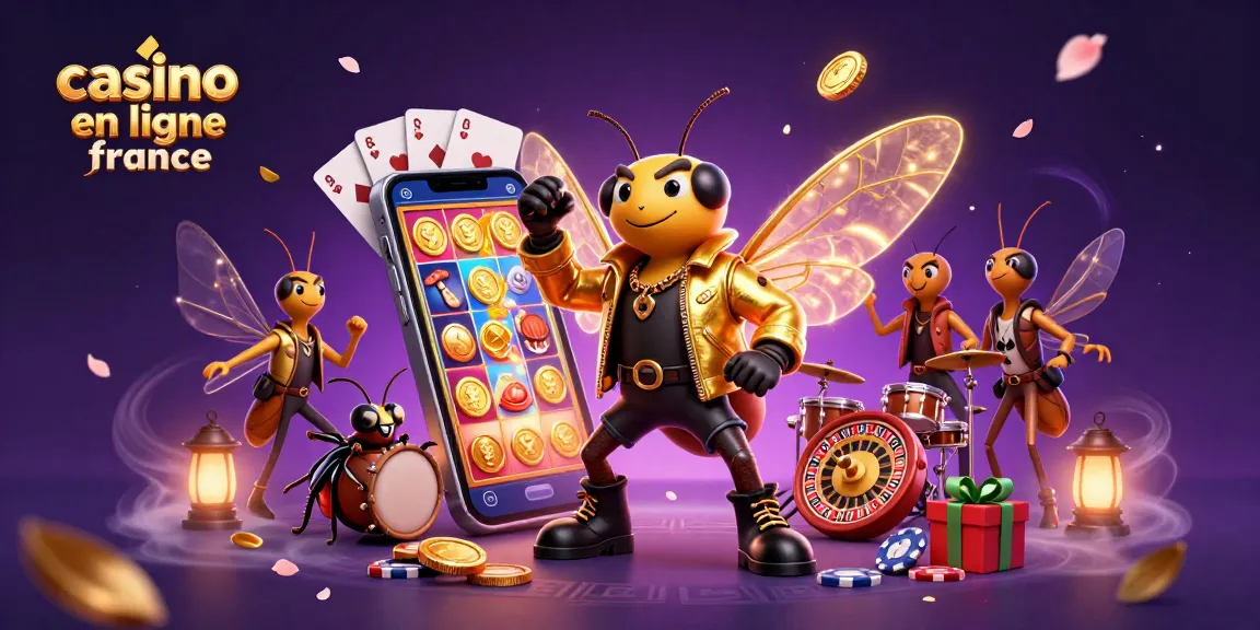 Vivre l'expérience dynamique du casino en ligne France avec une illustration 3D captivante.