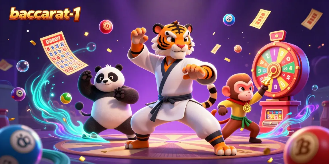 Experience thrilling gaming action at baccarat-1 with vibrant casino characters and elements.