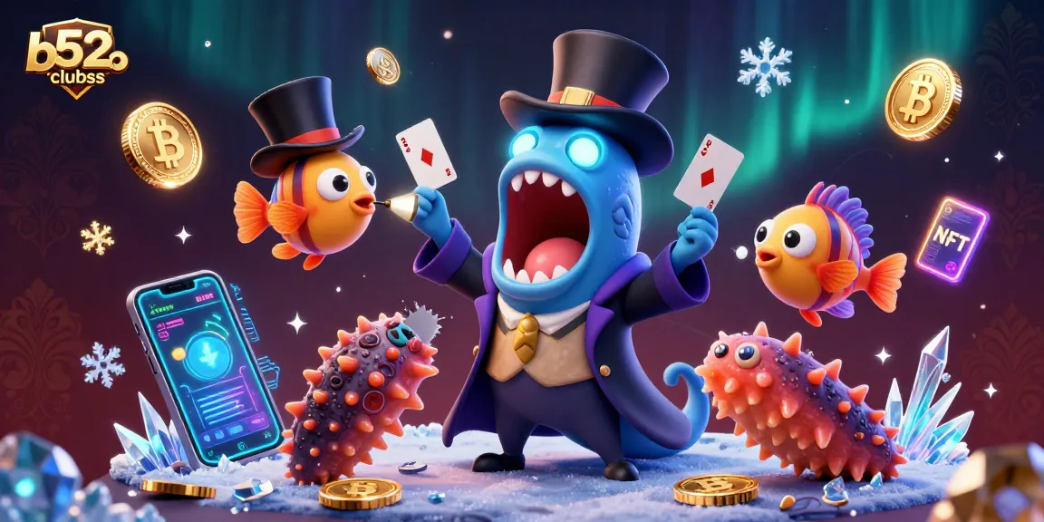 Engage in thrilling gameplay at b52clubss featuring unique characters performing magic tricks with casino elements.
